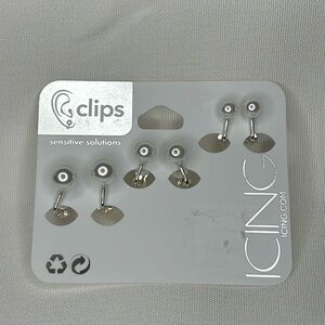 Icing Faux Pearl Clip on Earrings